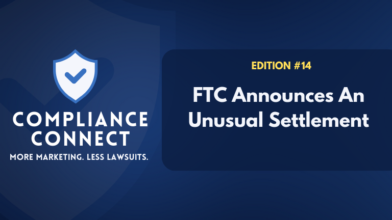 FTC Announces An Unusual Settlement